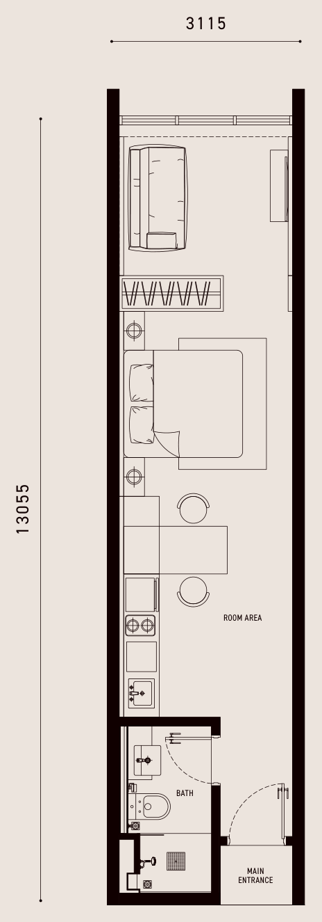 SOVO Type B1 floor plan