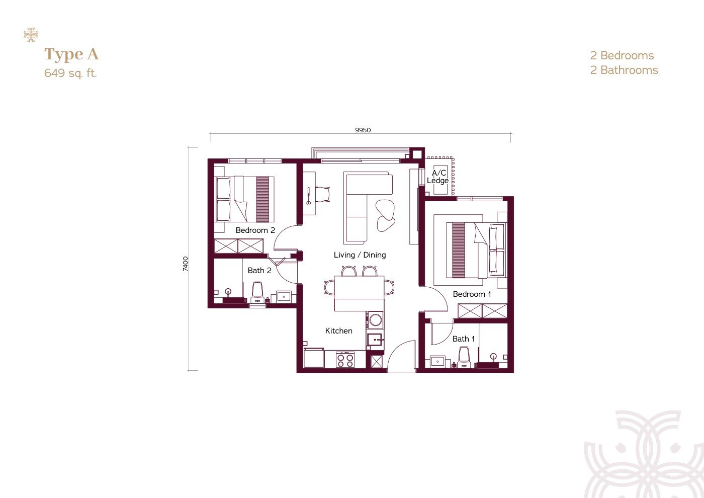 Type A floor plan