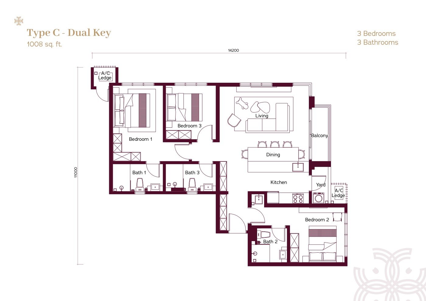 Type C floor plan