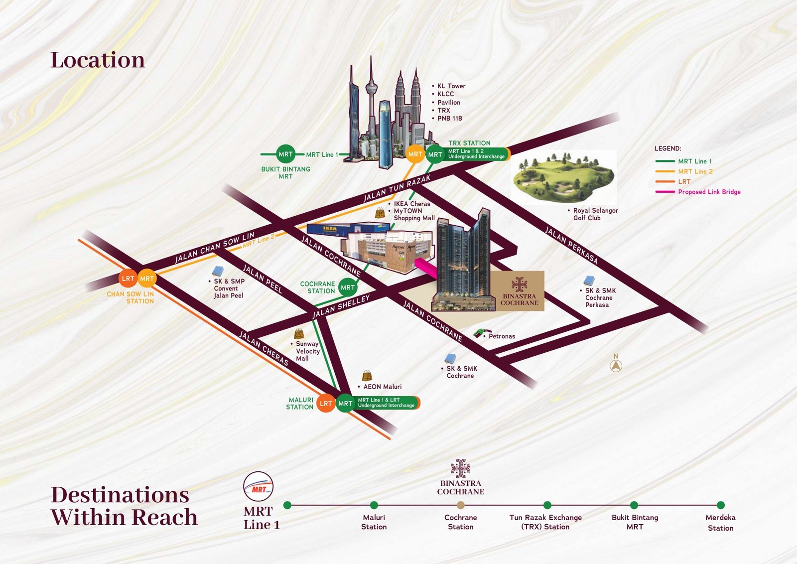 Binastra Cochrane location map