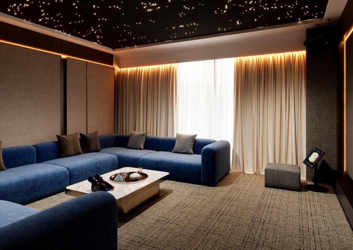Karaoke room with a starlit ceiling (artist's impression)