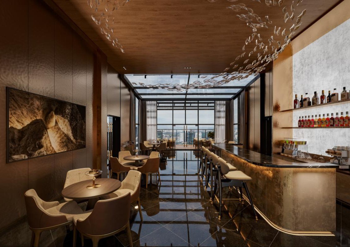 Sky Bar on Block E, Level 38A (artist's impression)