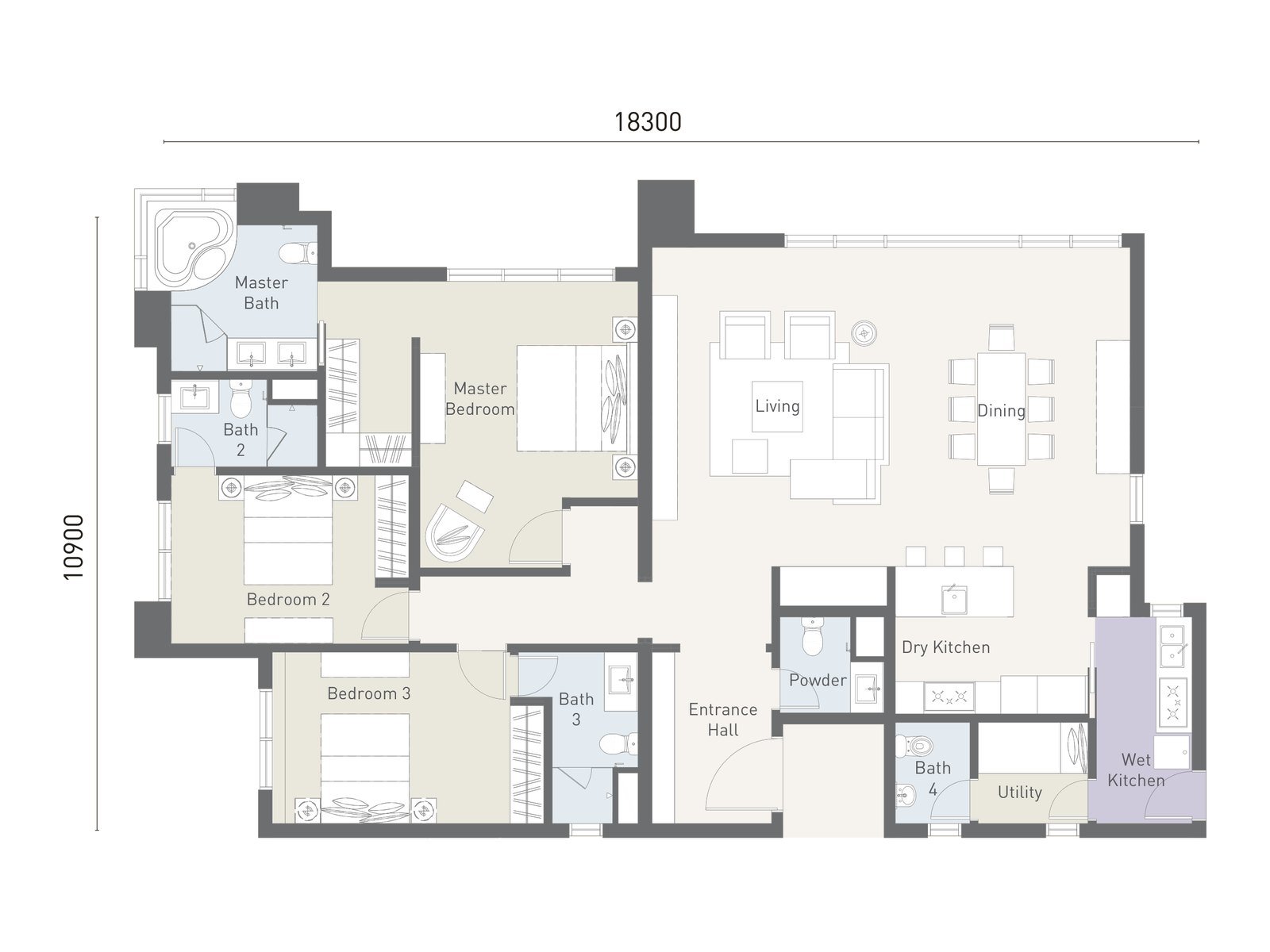 Type B floor plan
