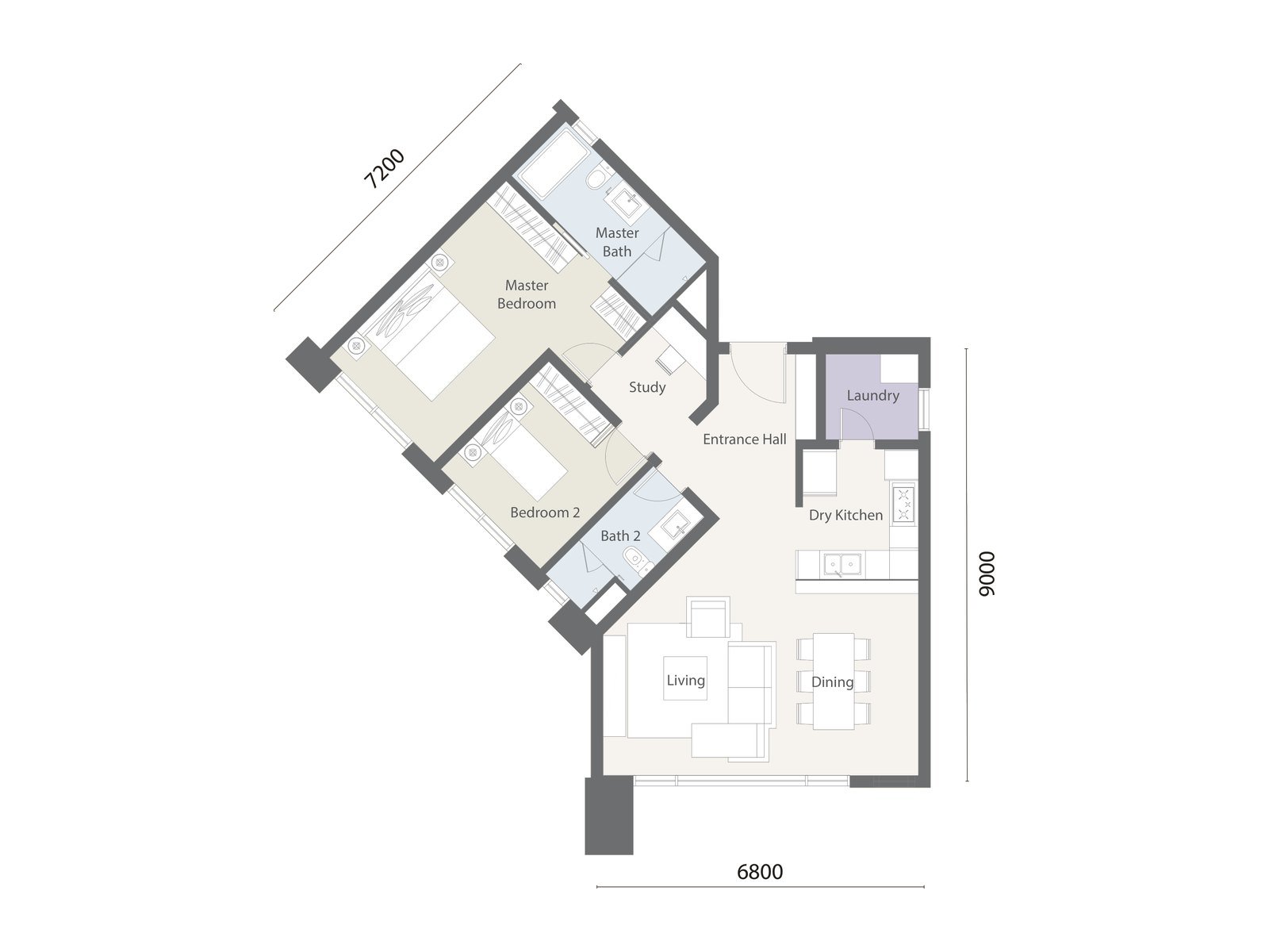 Type D1 floor plan