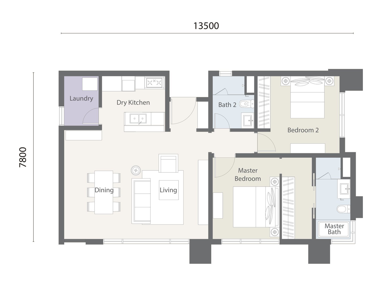 Type D3 floor plan