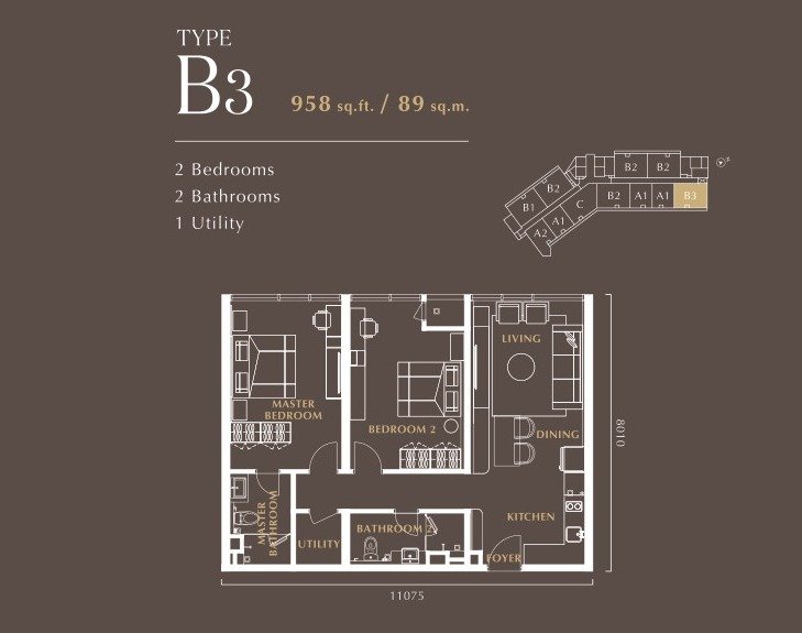 Type B3 floor plan