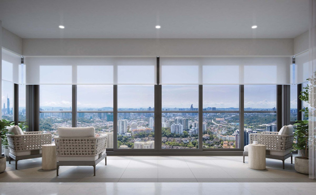 Type H2 lanai with KL skyline view