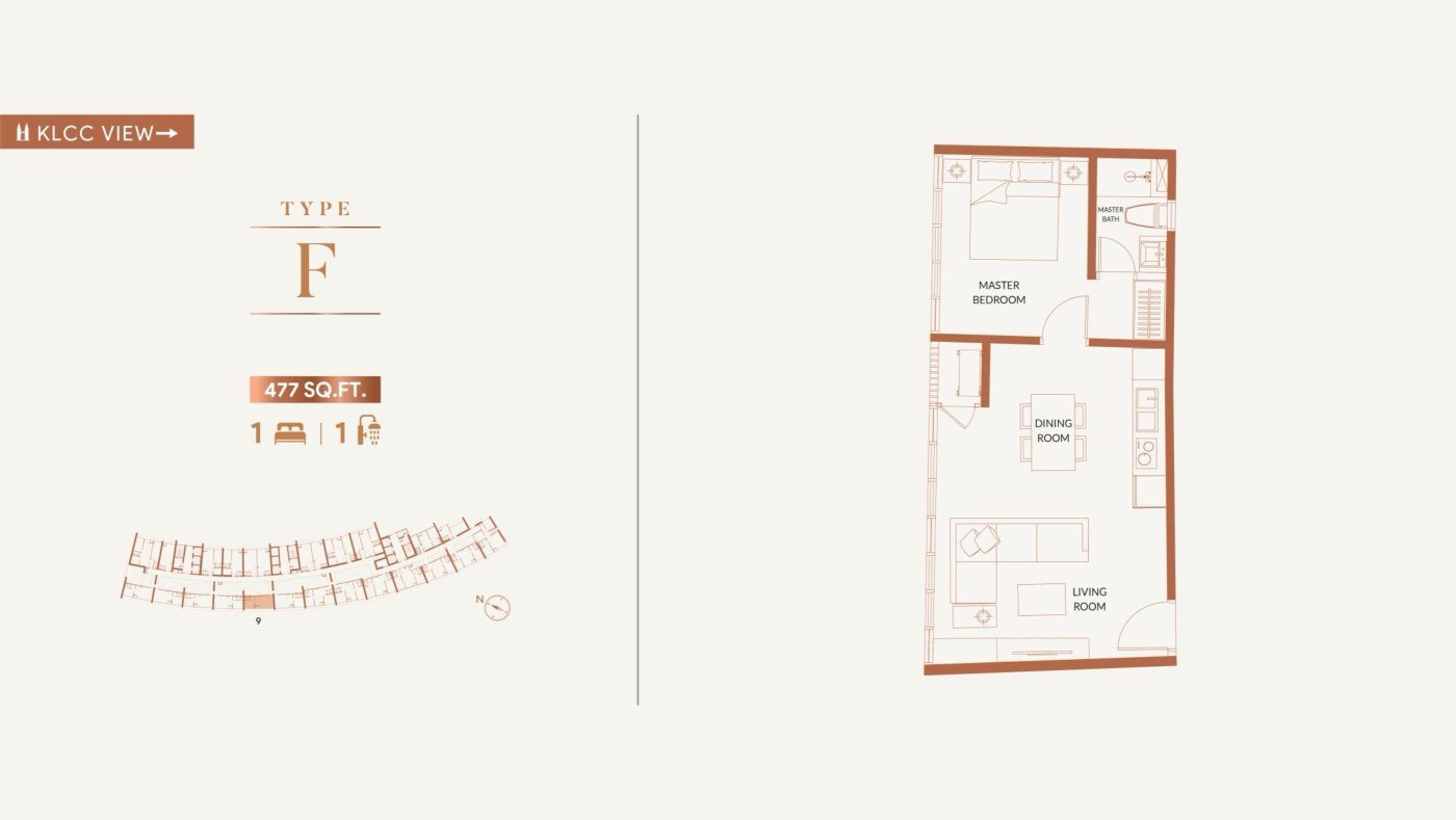Type F floor plan