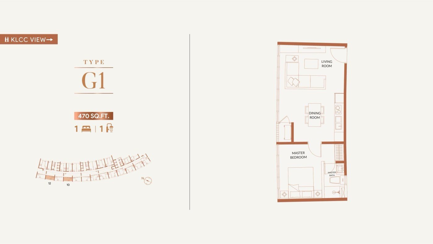 Type G1 floor plan