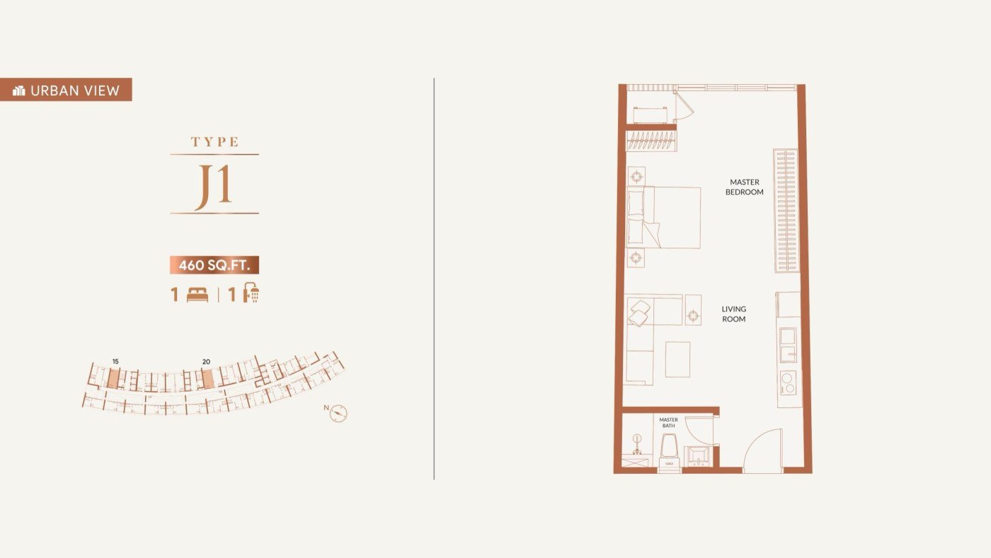 Type J1 floor plan