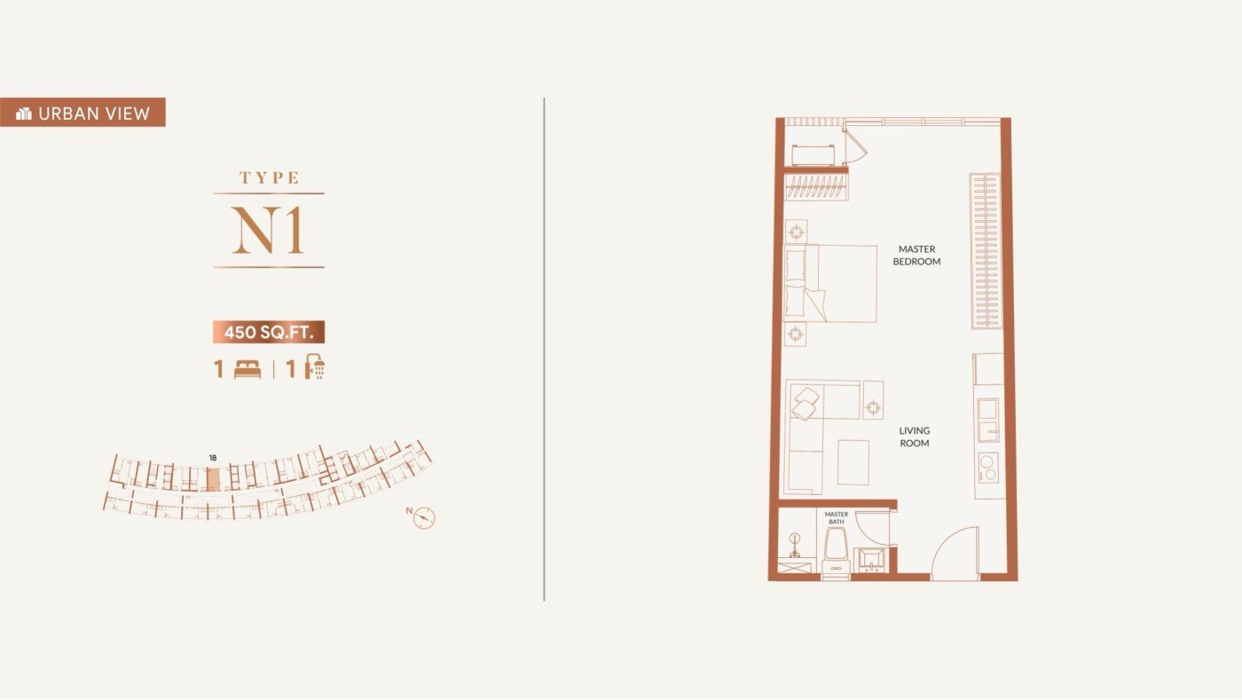 Type N1 floor plan