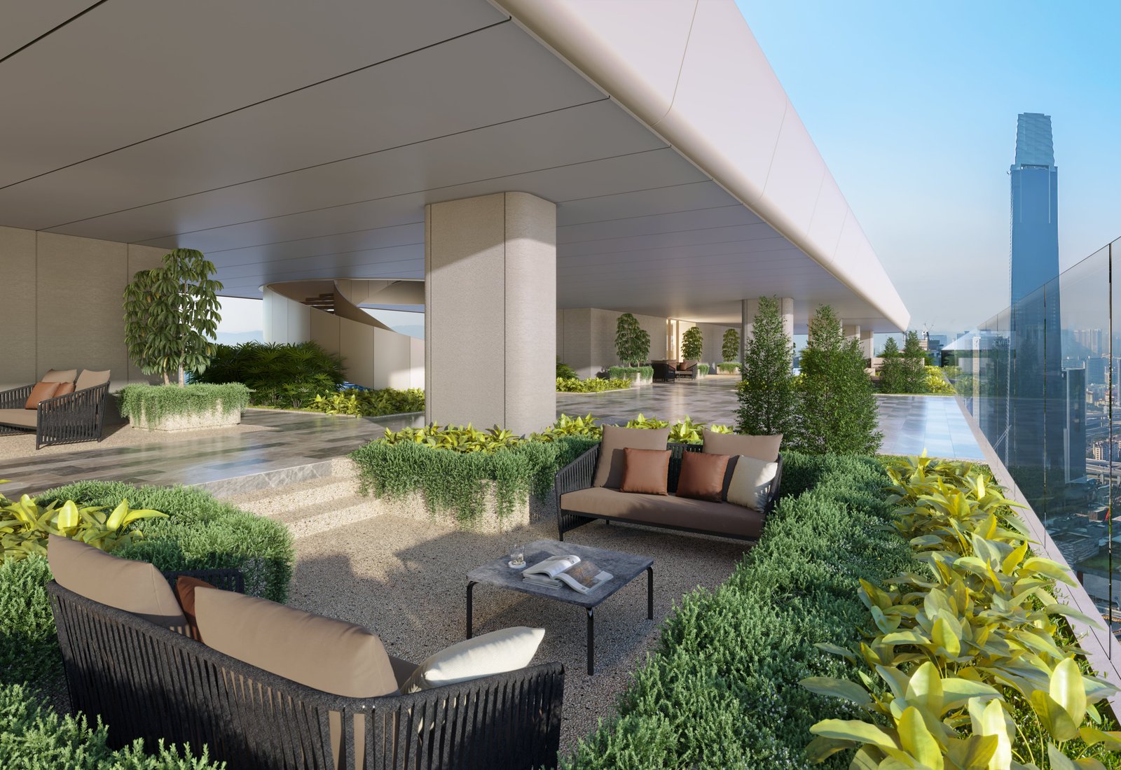 Sky garden lounge at Level 66