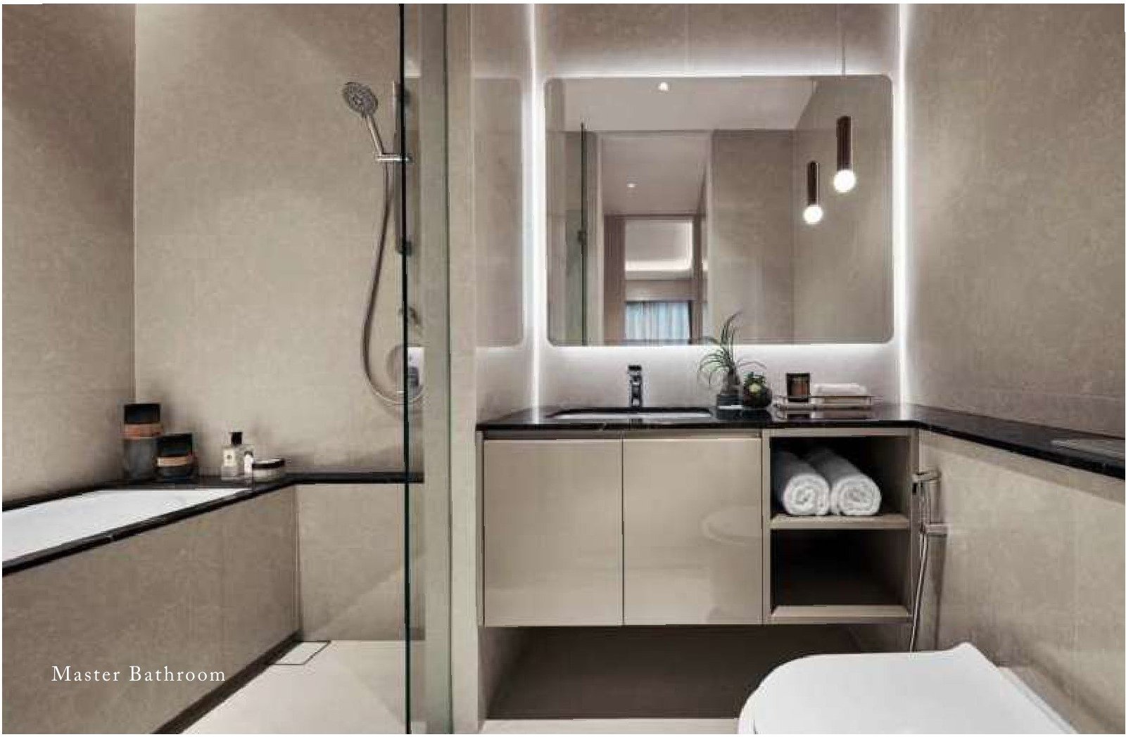 Pavilion Square master bathroom interior