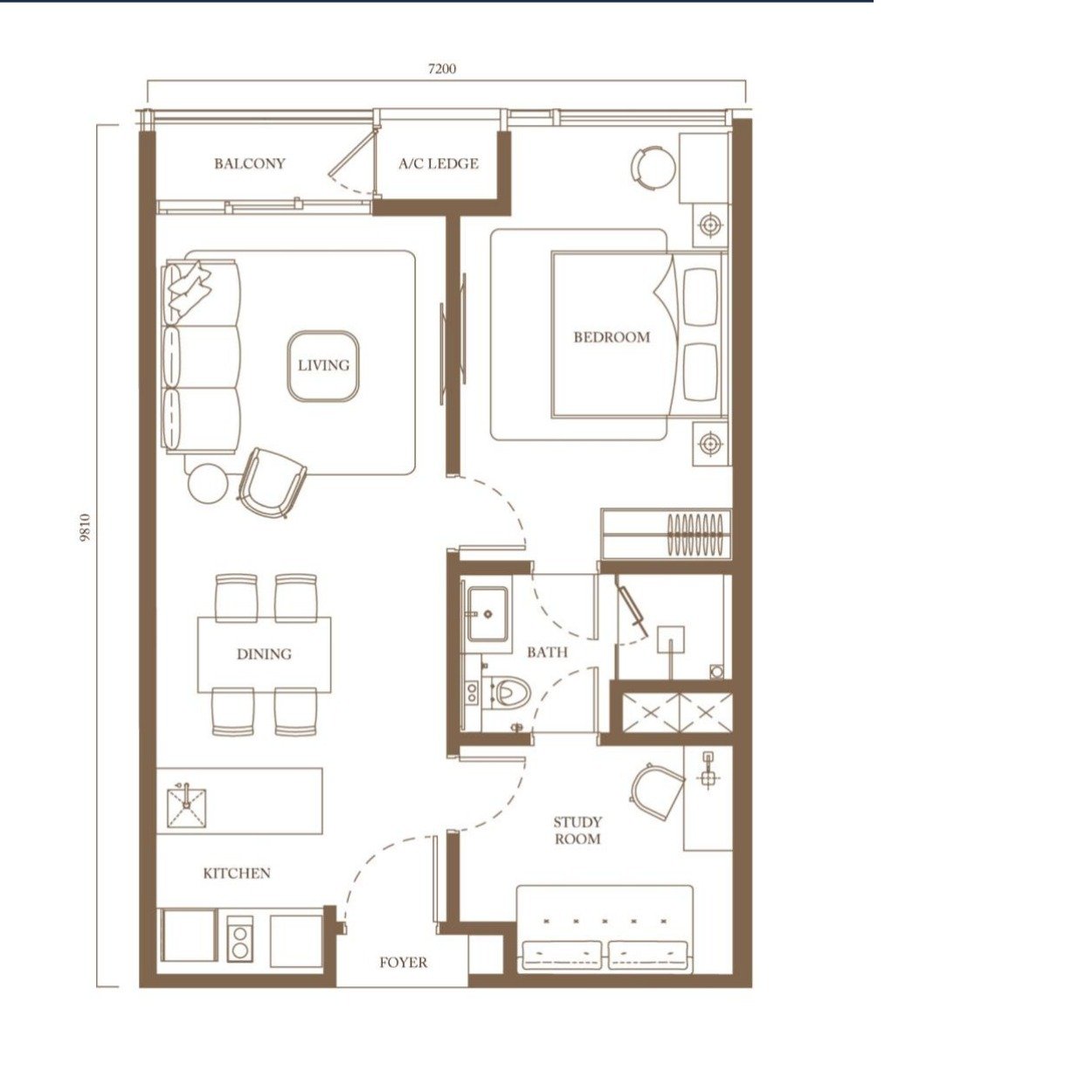 Type B1 floor plan