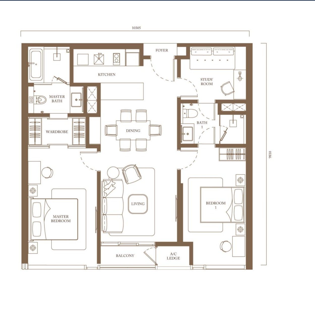 Type C3 floor plan