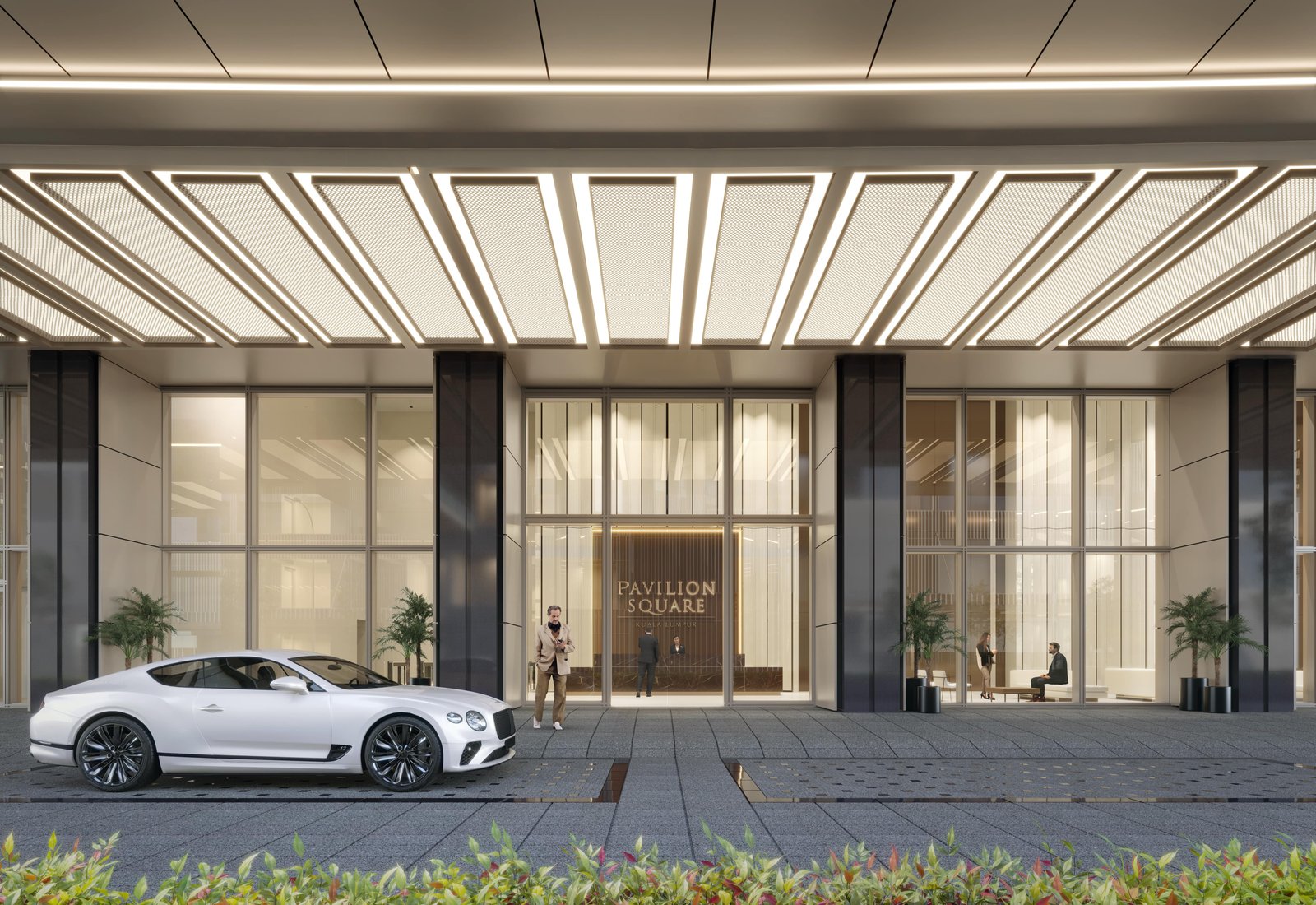 Pavilion Square porte-cochere entrance