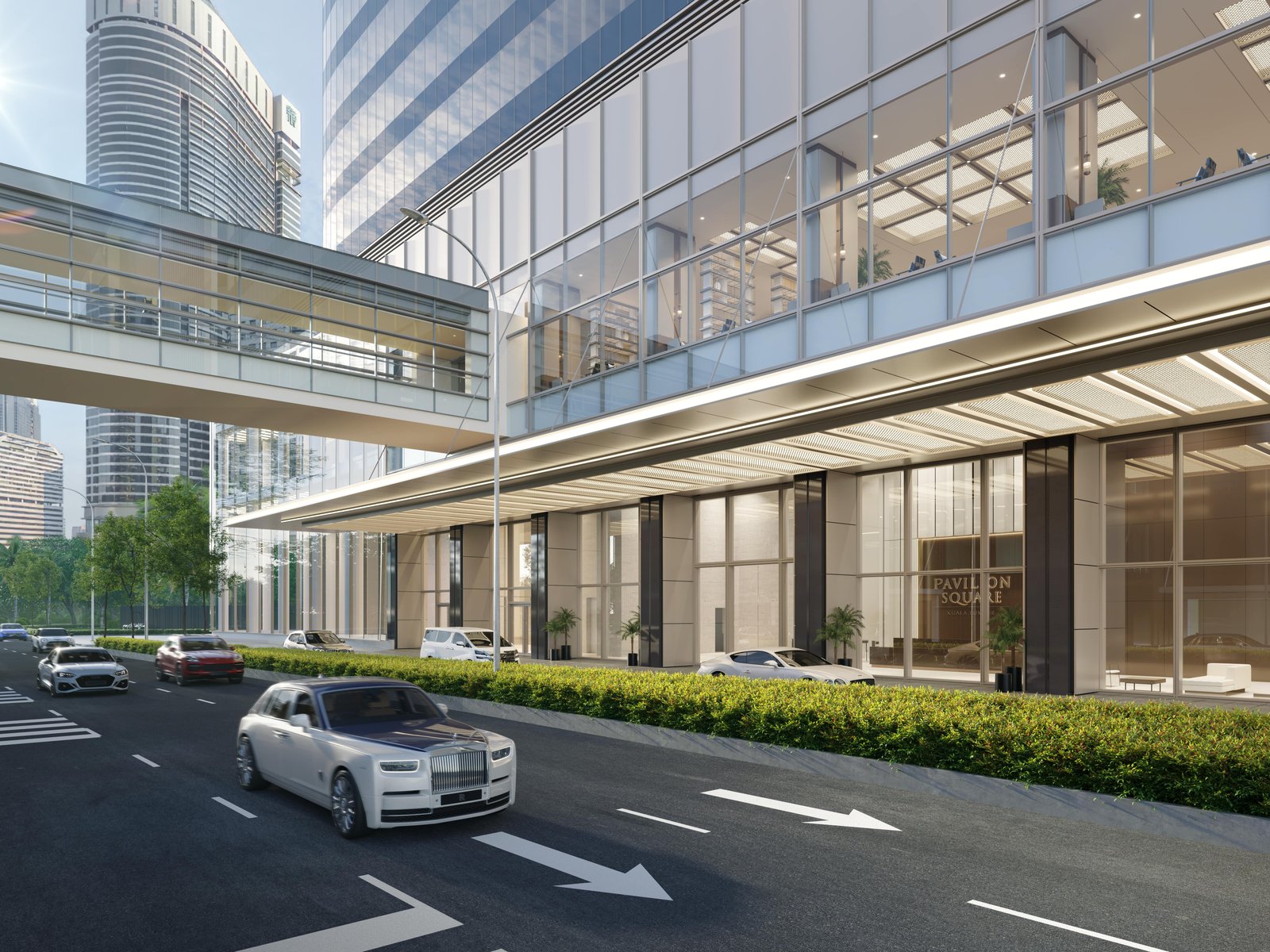 Dedicated link-bridge connecting Pavilion Square to Pavilion Kuala Lumpur mall
