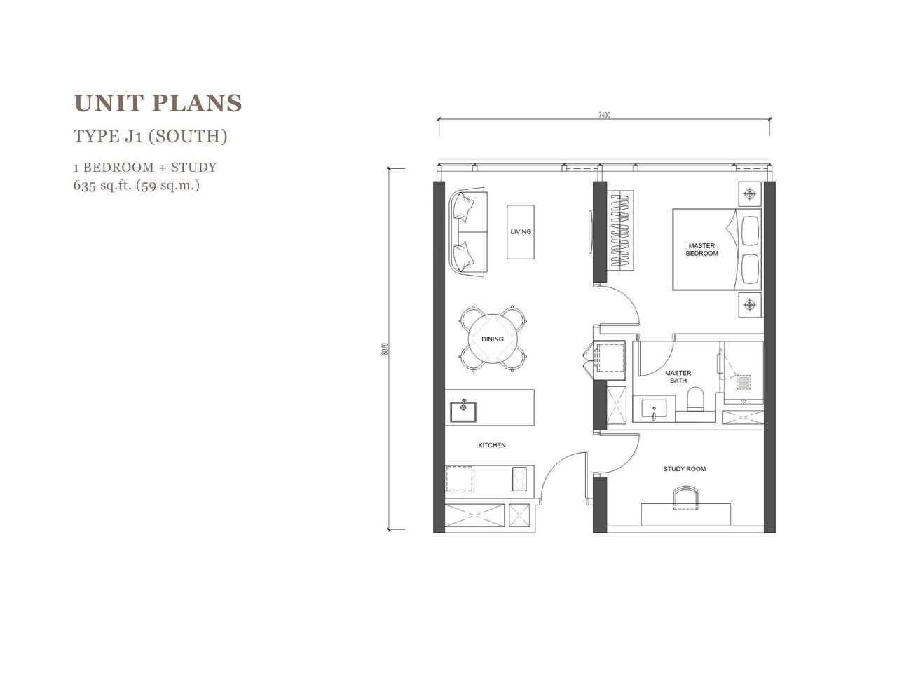 Type J1 floor plan