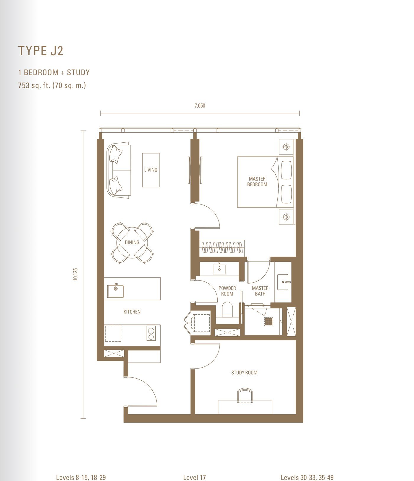 Type J2 floor plan