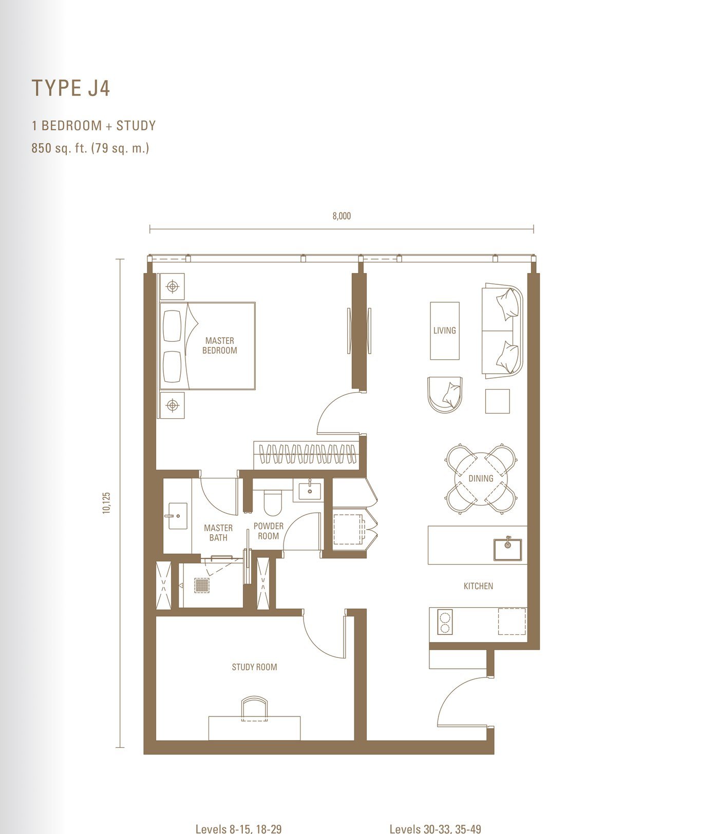 Type J4 floor plan