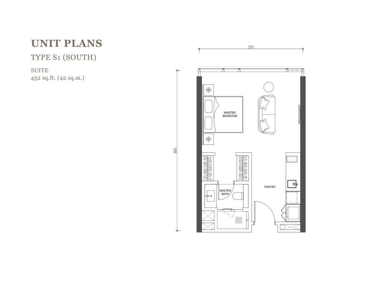 Type S1 floor plan