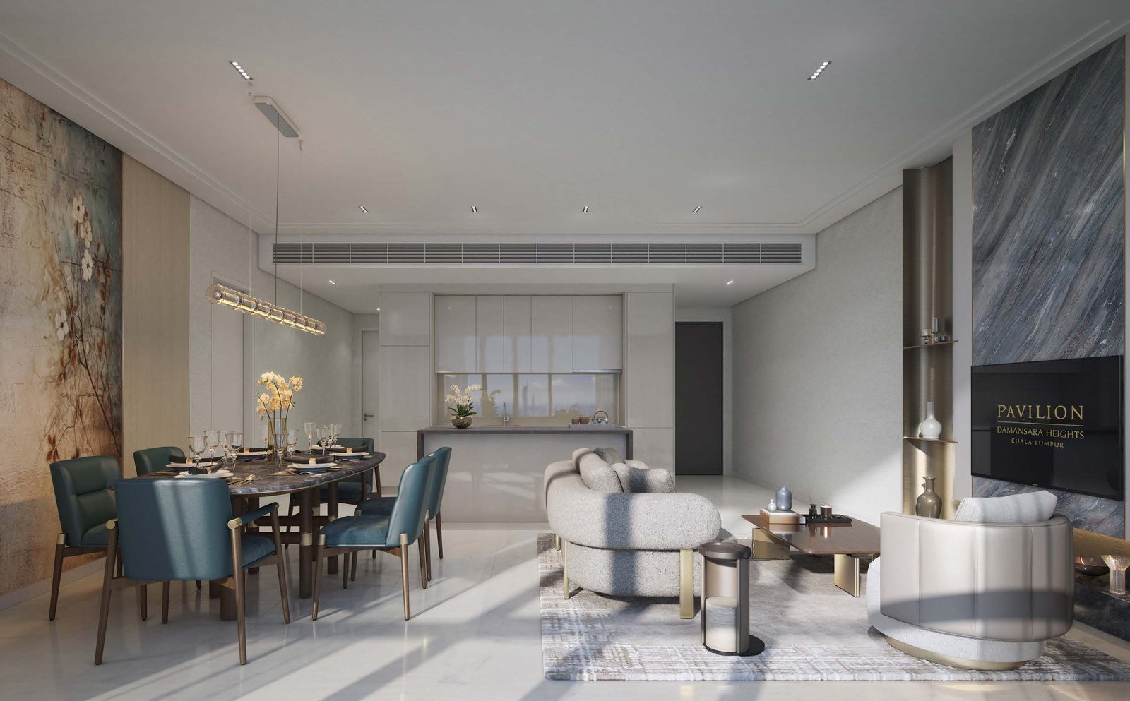 Type DK2 living, dining and kitchen